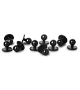 Kockknapp 10-pack - Svart