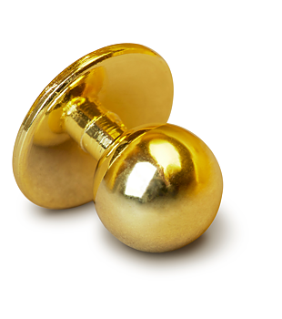 Kockknapp 10-pack - Guld