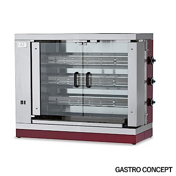 Kycklinggrill GAS - 3 spett, 15–18 kycklingar
