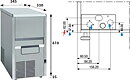 Isflakermaskin, 40 kg/24h