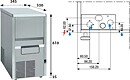 Isflakermaskin, 40 kg/24h
