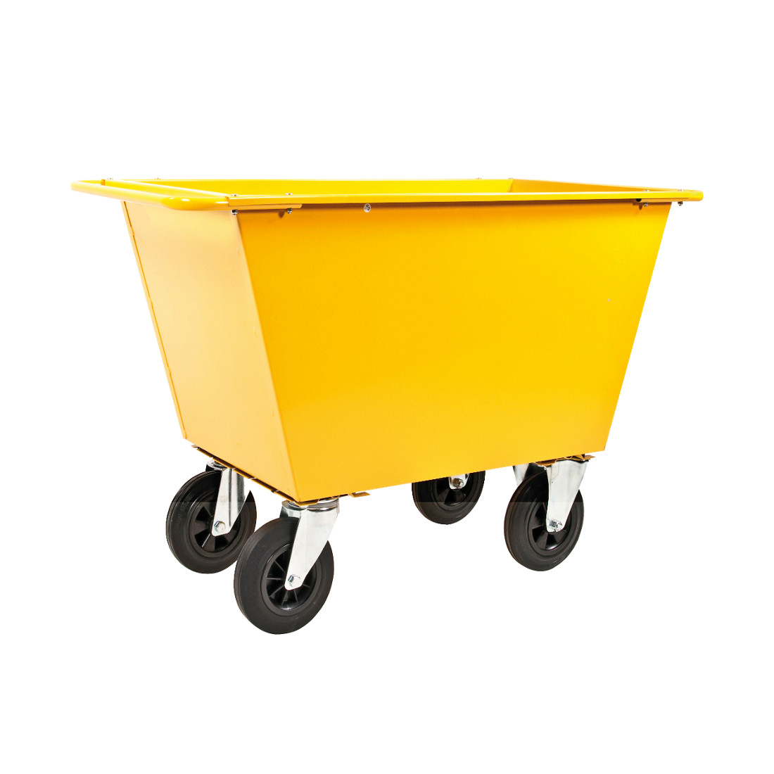 Avfallsvagn - 300 liter, valbara hjul, lyftöglor