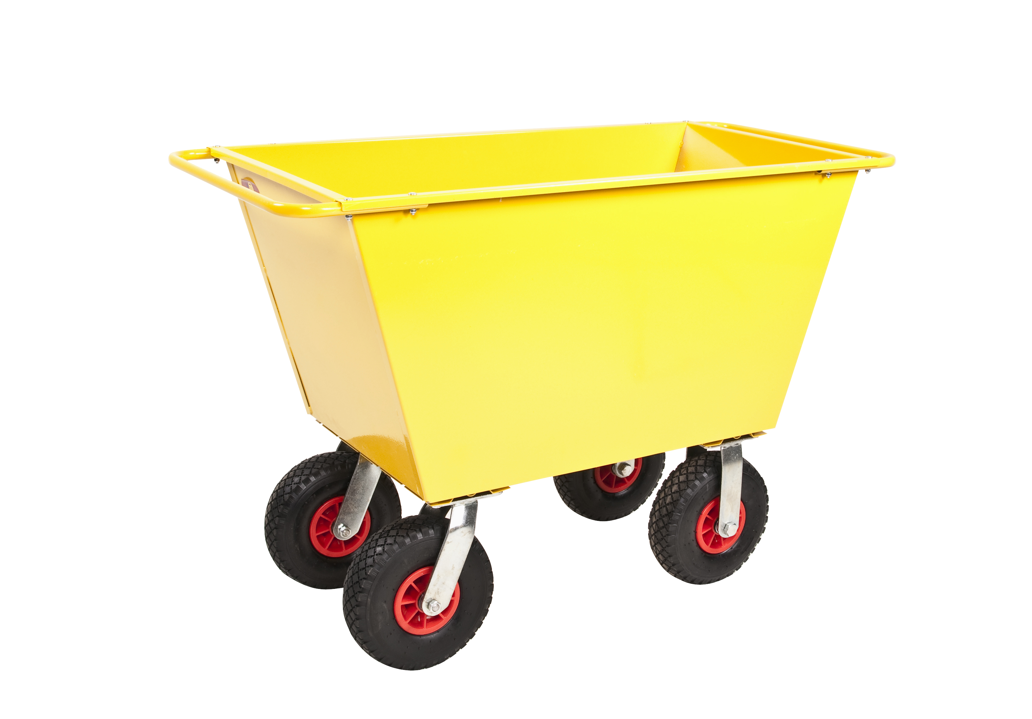 Avfallsvagn - 200 liter, valbara hjul, lyftöglor - 6