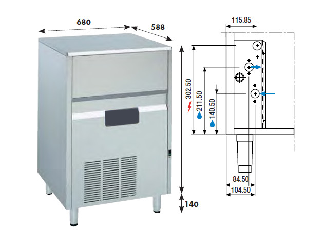 Isflakermaskin, 125 kg/24h - 5