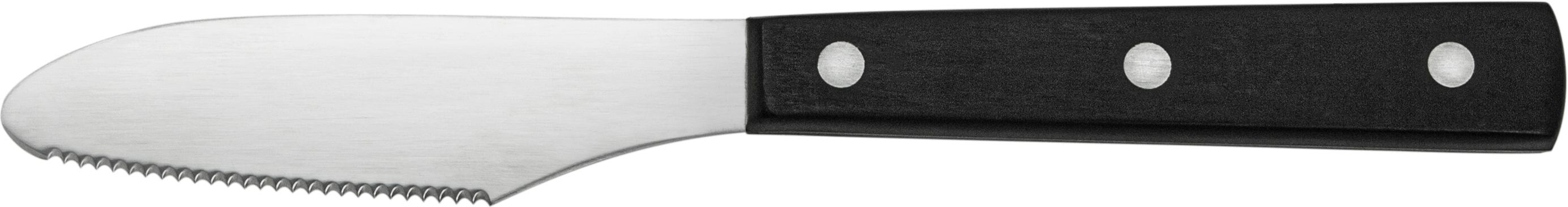 Smörkniv 22 cm, svart skaft 