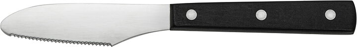 Smörkniv 22 cm, svart skaft 