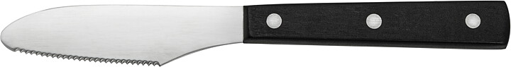 Smörkniv 22 cm, svart skaft 
