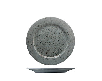 Flat Tallrik Mörkgrön ø 20cm