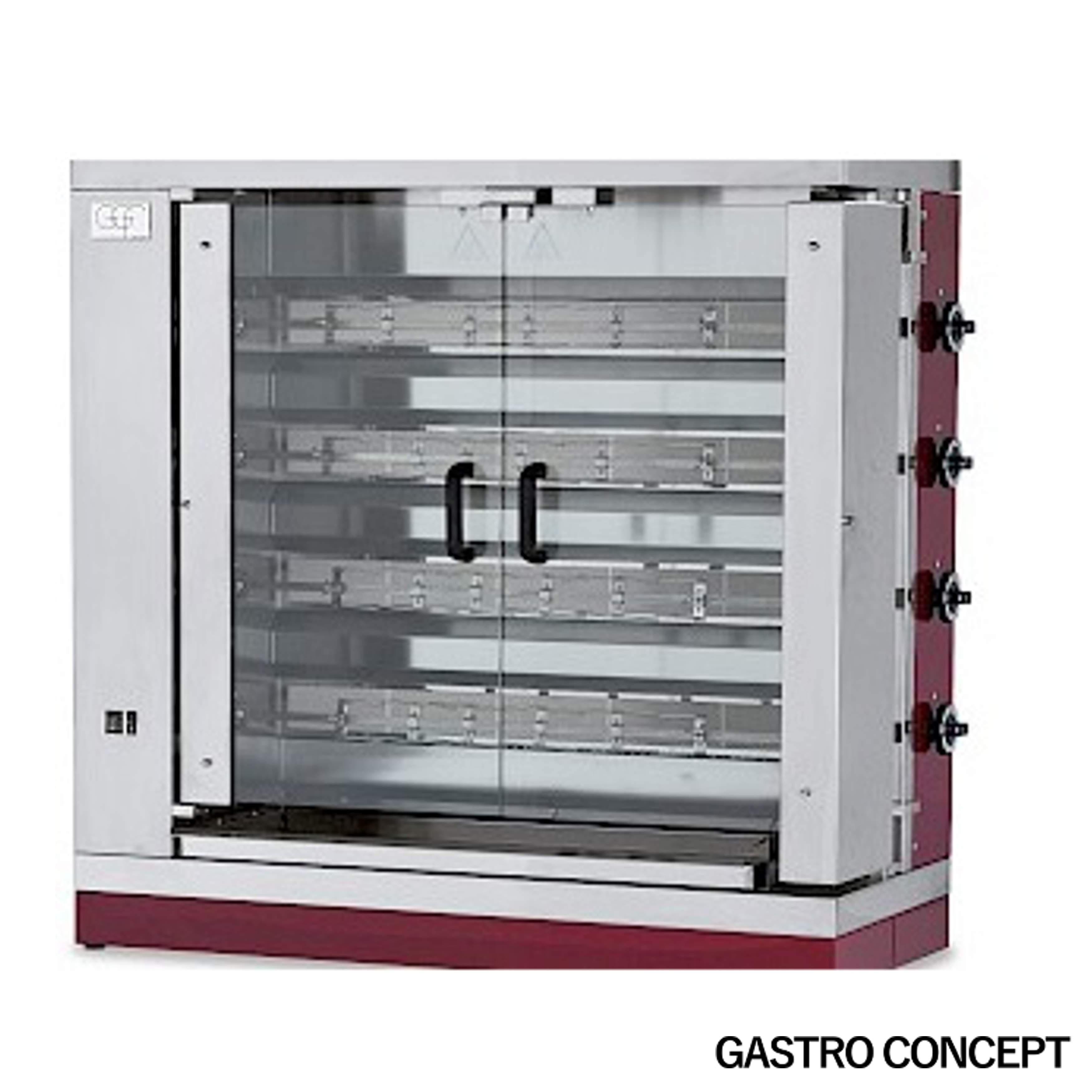 Kycklinggrill GAS - 4 spett, 20-25 kycklingar