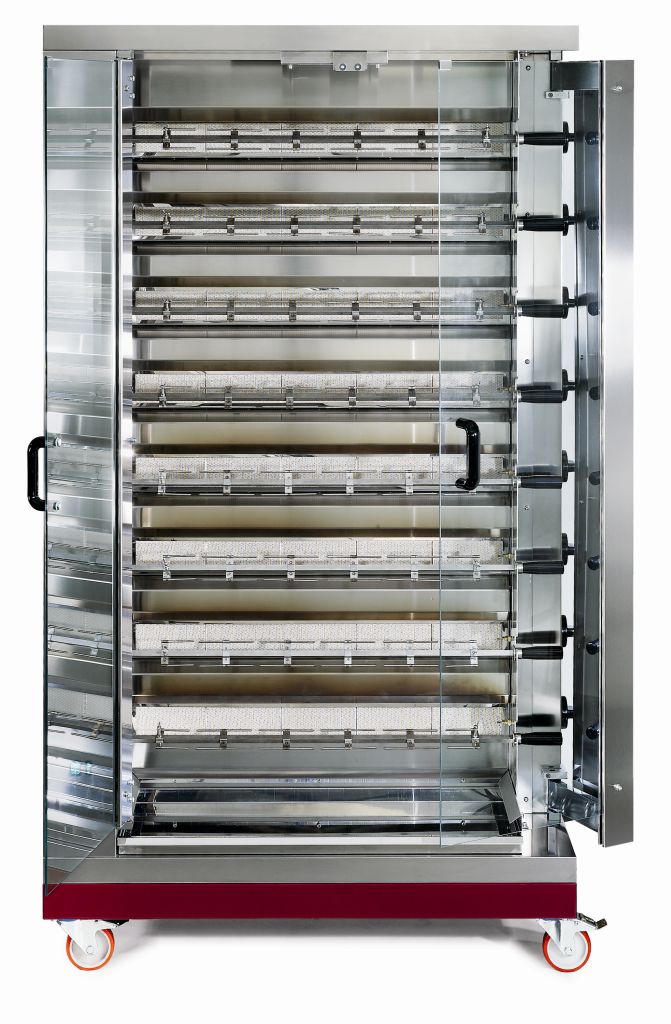 Kycklinggrill GAS - 8 spett, 40-48 kycklingar - 2