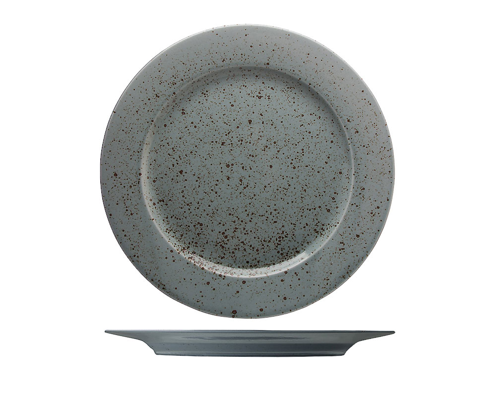 Flat Tallrik Mörkgrön ø 28cm