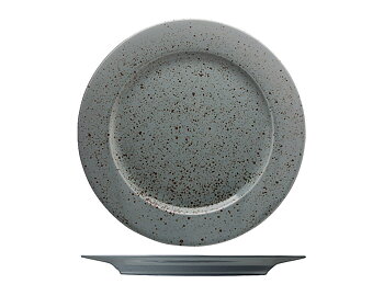 Flat Tallrik Mörkgrön ø 28cm