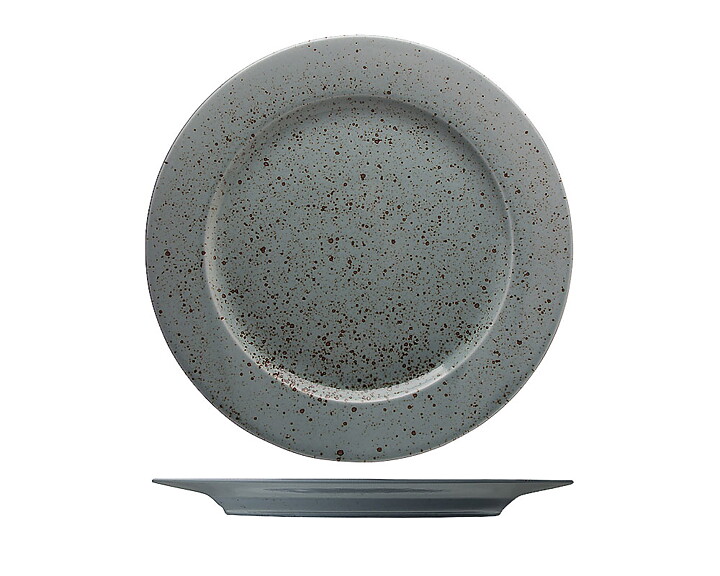 Flat Tallrik Mörkgrön ø 28cm