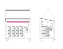 Skopglassfrys IC301SCE+SO 7x5 liter, vinklade skjutlock
