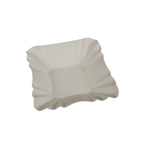 Pappersskål "pure" Vit - 9x9x3 cm