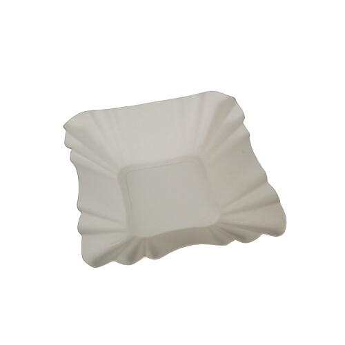Pappersskål "pure" Vit - 9x9x3 cm