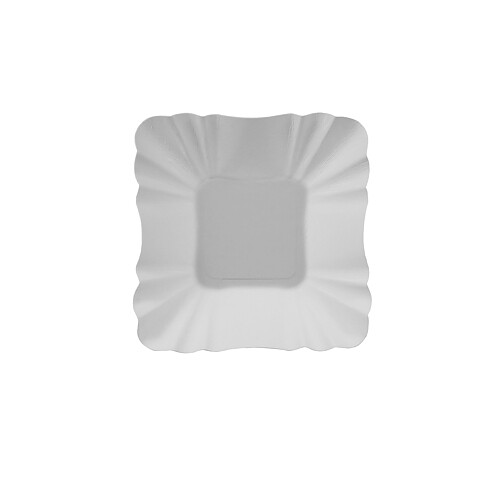 Pappersskål "pure" Vit - 9x9x3 cm