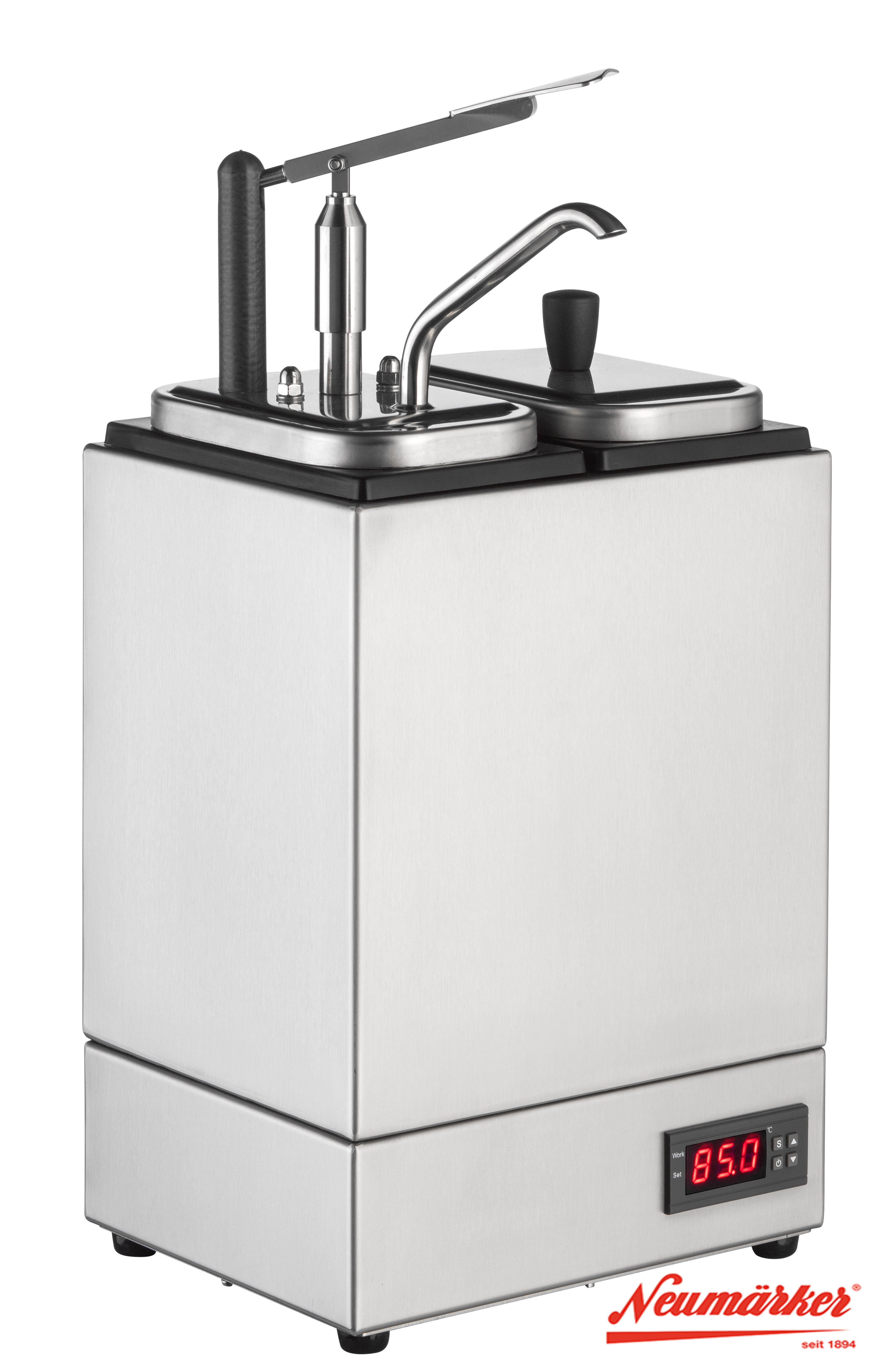 Såsdispenser, uppvärmningsbar, 2x3 Liter