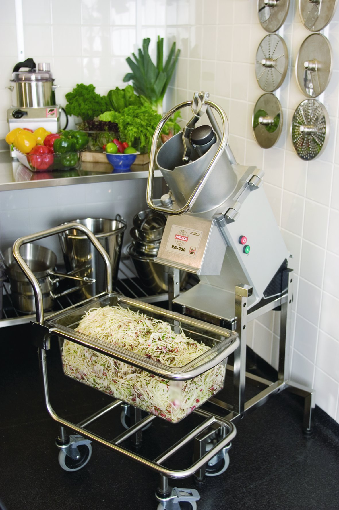 HÄLLDE RG-350 Grönsaksskärare: 1500 portioner/dag - 6