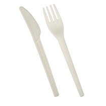 Bestick, trä och bio-plast