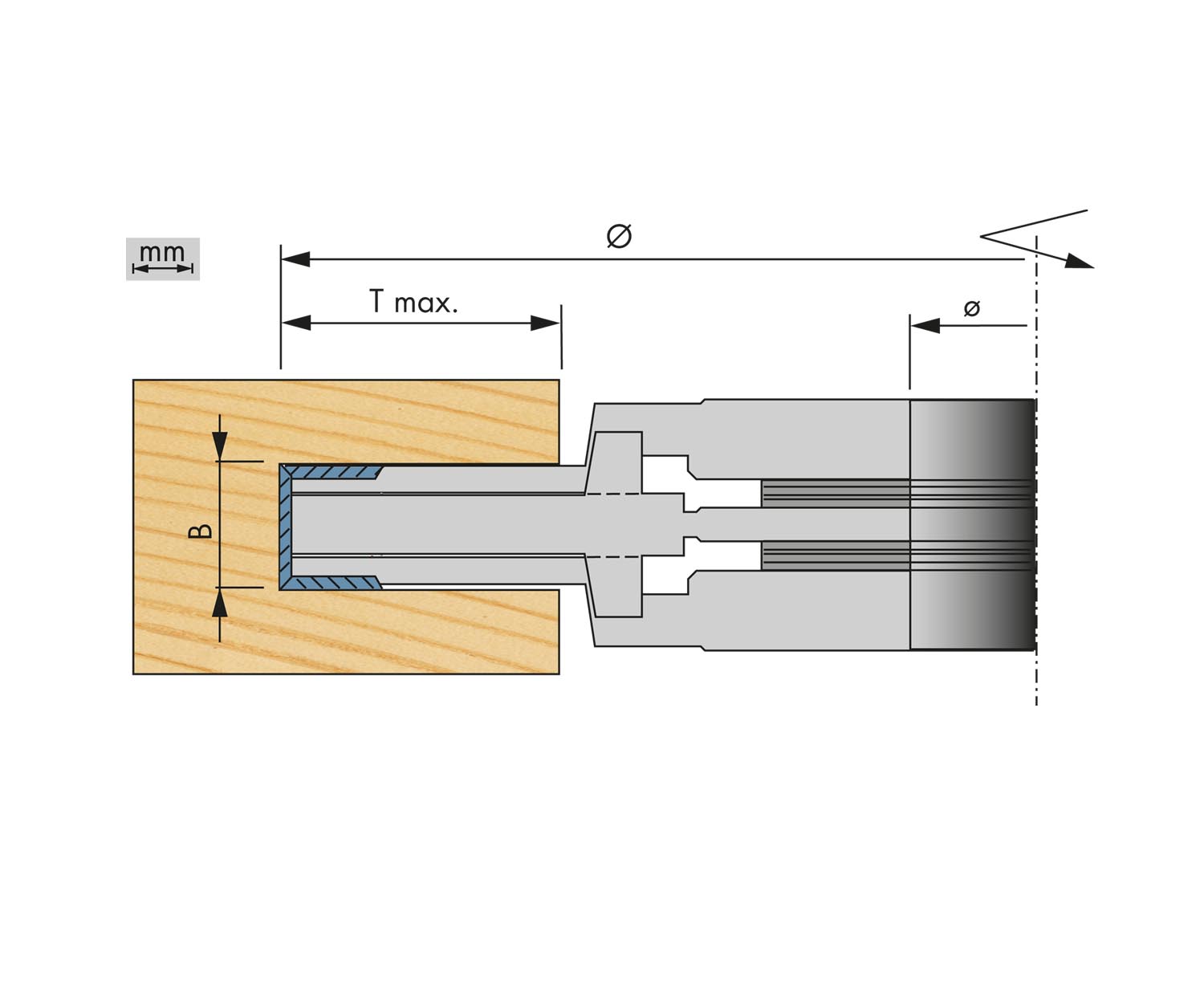Justerbar spårfräs WPL-HW - 2