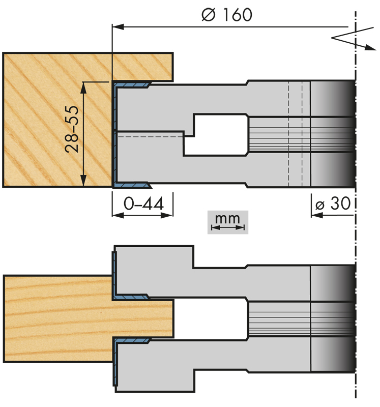 Justerbar universalkutter WPL-HW - 2