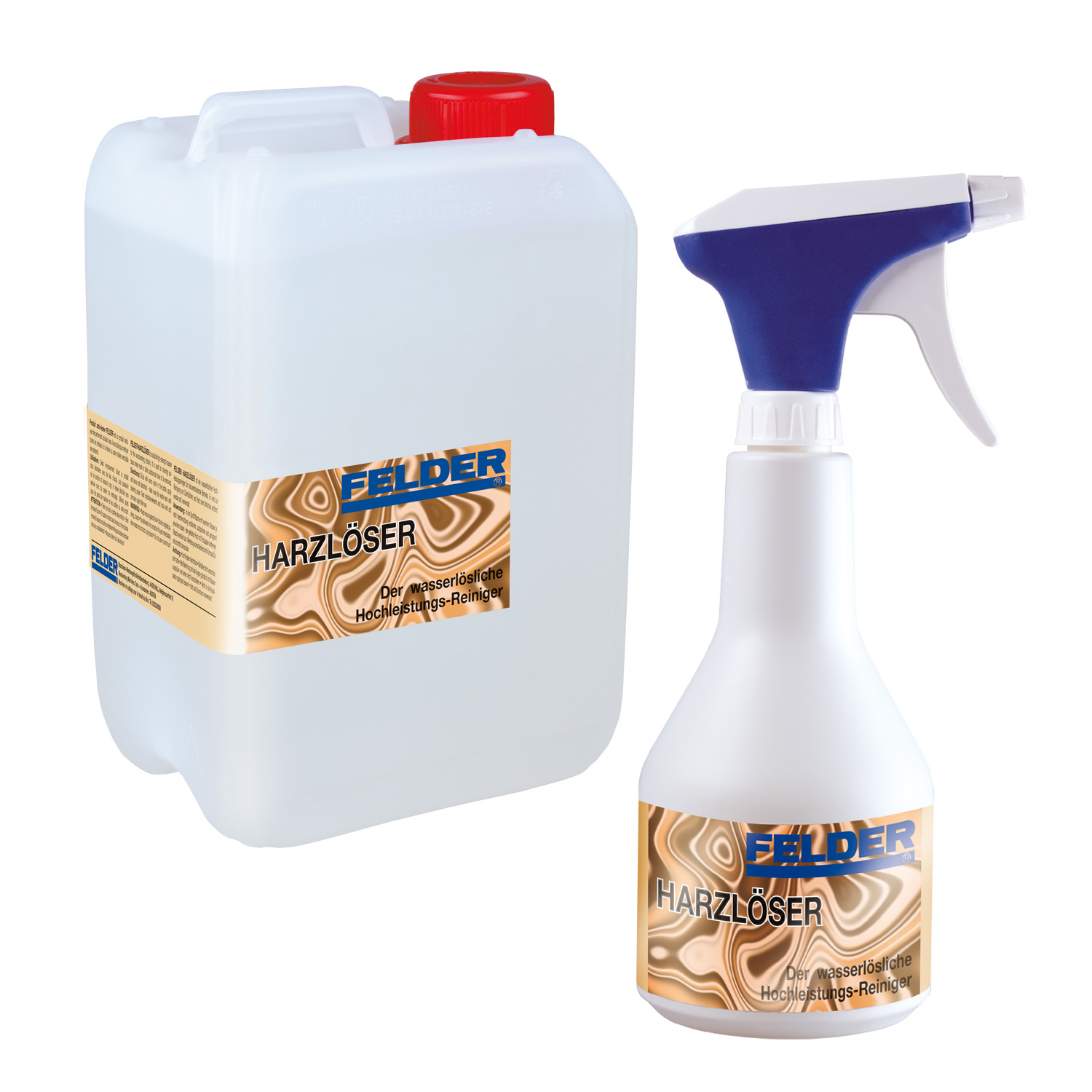 Set-erbjudande FELDER® Hartslösare Sprayflaska 0,5 Liter och FELDER® Hartslösare Refill-förpackning 3 Liter  - 2
