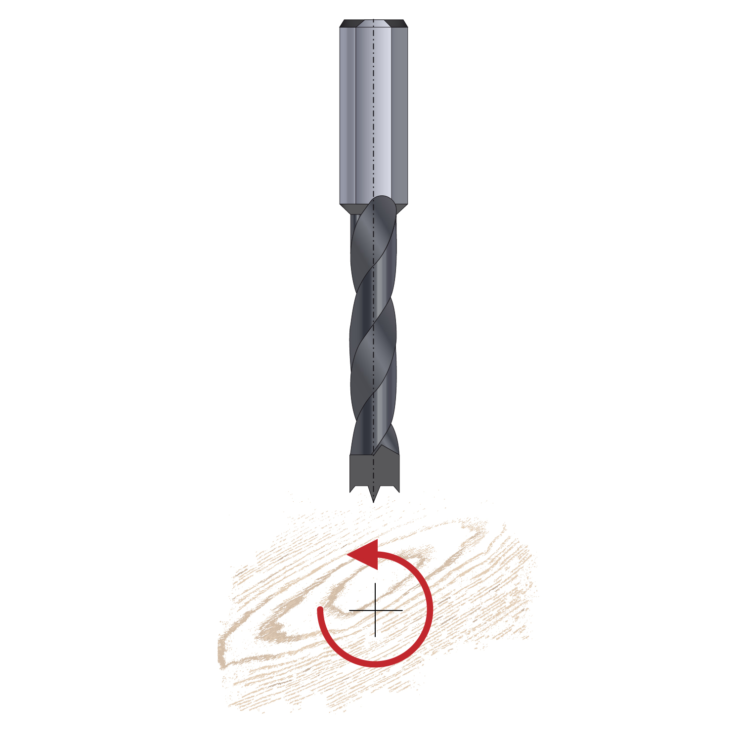 Centrumtappborr HW 5 mm HÖ