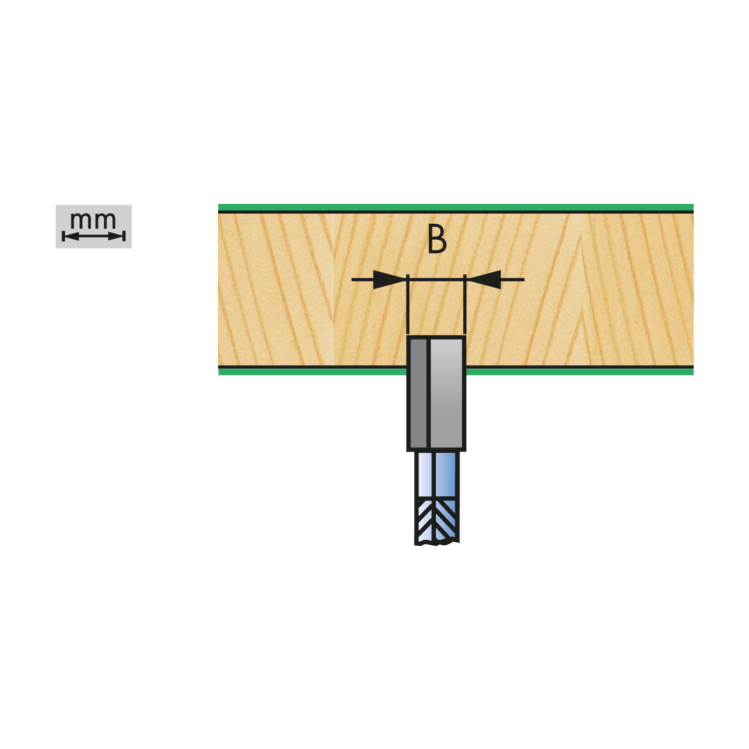 Diamantbelagd ritsklinga - 2