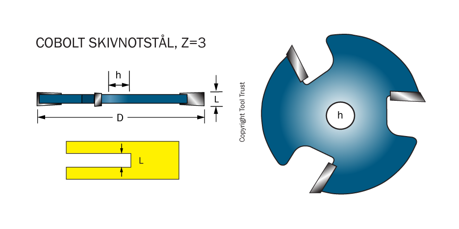 Notskiva 6,5 mm, D=48, Z=3