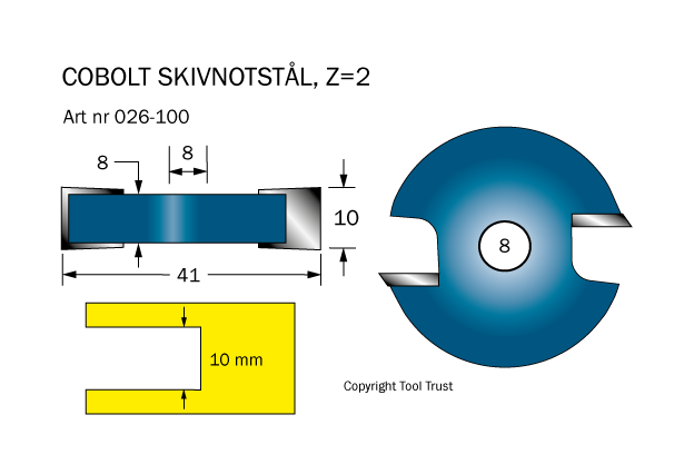 Notskiva L=10 D=41 Z=2
