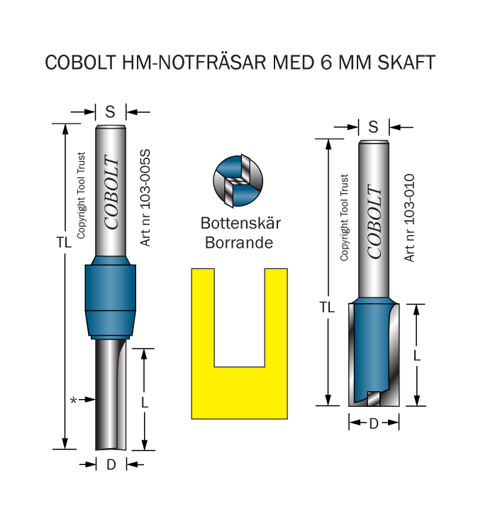 Notfräs D=10 L=20 TL=53 S=6