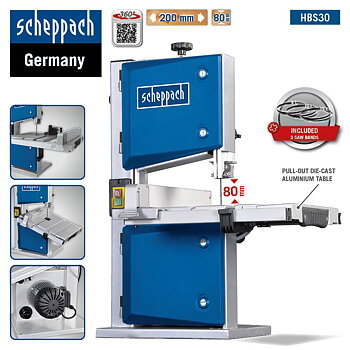 Bandsåg Scheppach HBS30 230-240V 