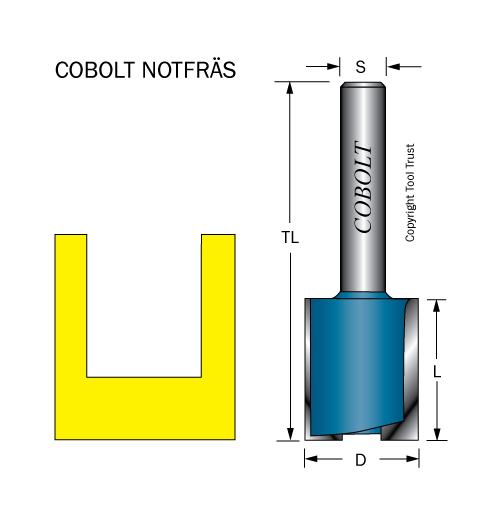 Notfräs D=20 L=25 TL=63 S=8