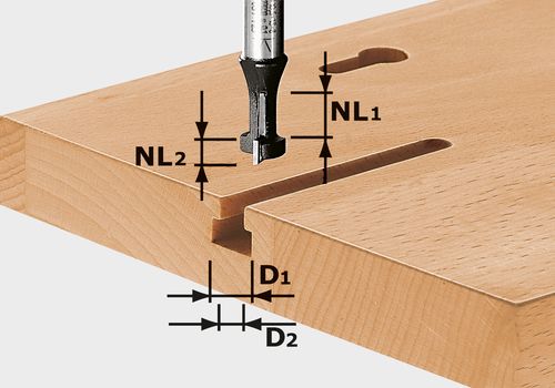 Festool T-notfräs HW S8 D10,5/NL13