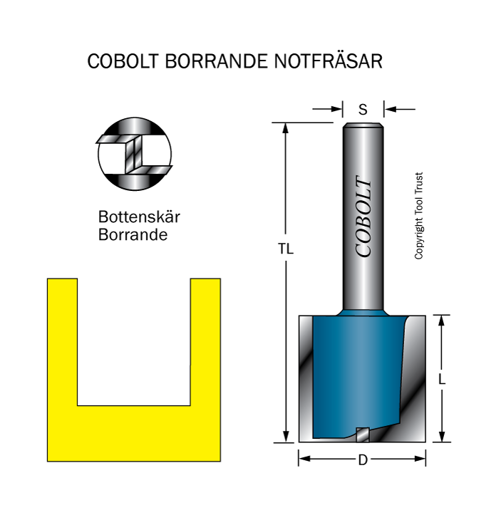 Notfräs D=30 L=25 TL=63 S=8
