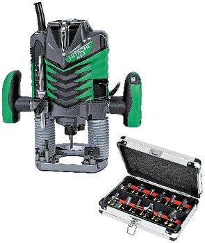 Hitachi överhandsfräs med frässats