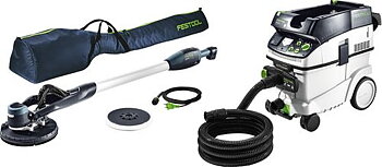 Festool Vägg- & takslip och dammsugare i set PLANEX LHS-E 225/CTM 36-Set