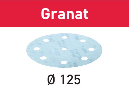 Festool Slippapper Granat STF D125/8 P1000 GR/50