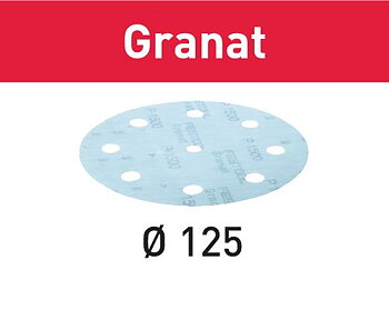 Festool Slippapper Granat STF D125/8 P1200 GR/50