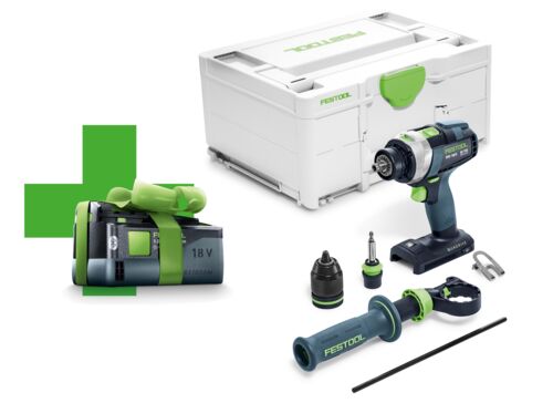 Festool Skruvdragare & slagborr QUADRIVE TPC 18/4 I-Basic-5,0 - 2