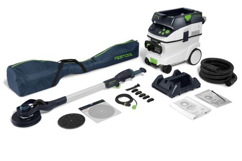 Festool Vägg- & takslip och dammsugare i set PLANEX LHS 2-M 225 EQ/CTM 36-Set - 2