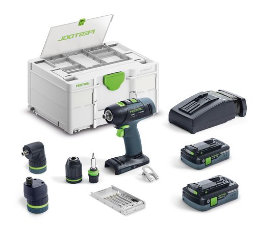 Festool Skruvdragare T 18+3 HPC 4,0 I-Set - 2