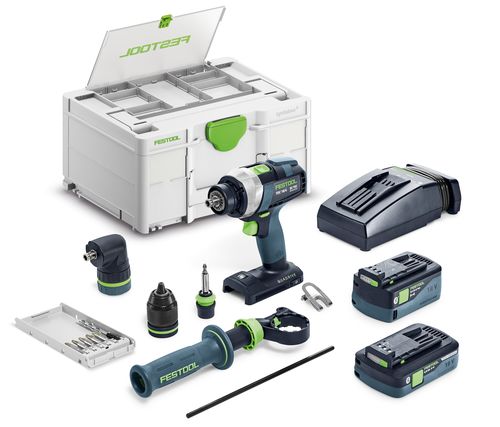 Festool Skruvdragare QUADRIVE TDC 18/4 5,0/4,0 I-Set - 2