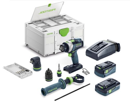 Festool Skruvdragare & slagborr QUADRIVE TPC 18/4 5,0/4,0 I-Set - 2