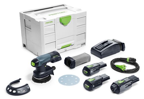 Festool Batterislip Rund Excenter ETSC 125 3,0 I-Set - 2