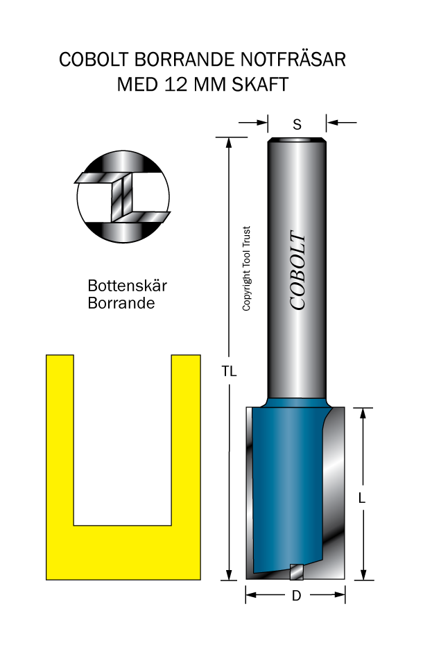 Notfräs D=15 L=35 TL=90 S=12