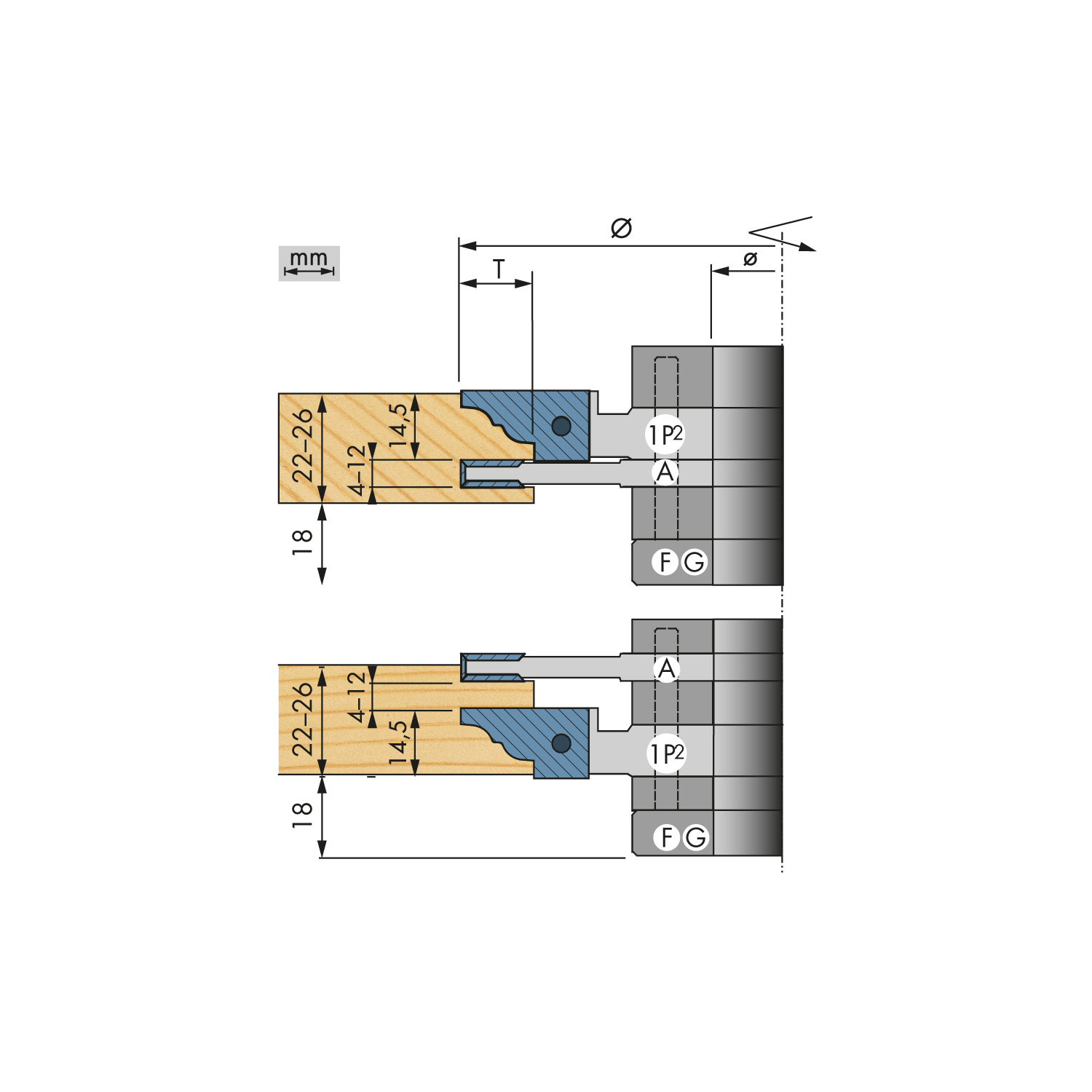 Profil kontra-profilsystem, VXS-HW Profil 2 - 2