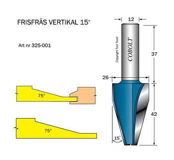 Frisfräs D=26mm, L=42mm