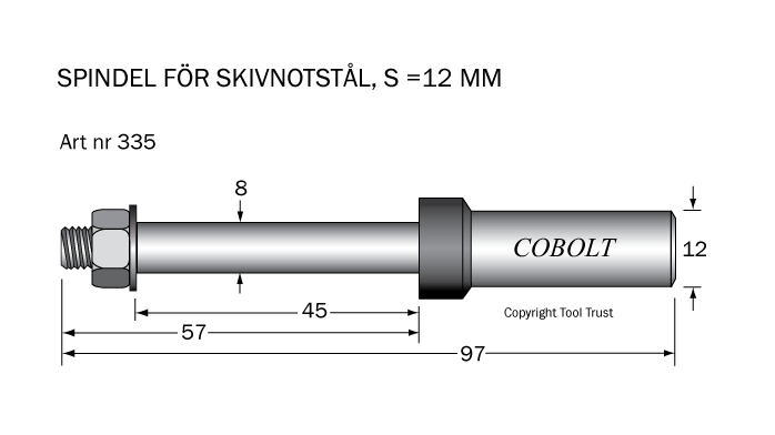 Spindel S=12 TL=97 - 2